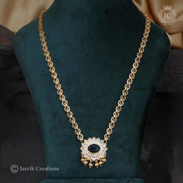 420 Micro Plated Emerald Pendent Set - JCNL420 - 650 (1)