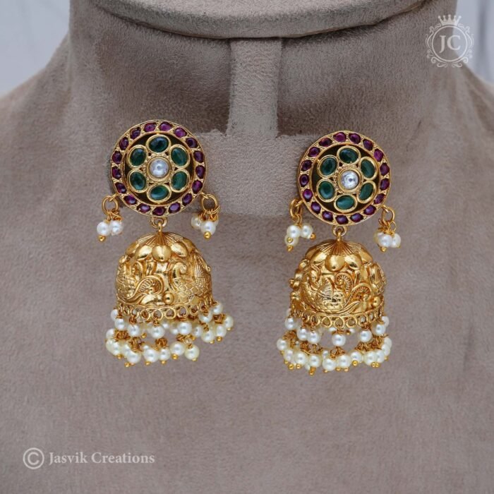 420 Real Kemp Premium Jhumka - JCER420 - 750 (3)
