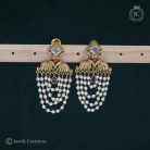 428 Premium LAyer Pearl statement Ear Rings - JCER428- 499 (2)