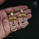 428 Premium LAyer Pearl statement Ear Rings - JCER428- 499 (3)