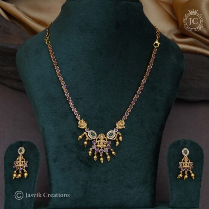 431 PRemium LAksmi Ruby Necklace - JCNL431 -575 (2)