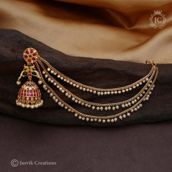 431 Premium Jumka with Mattal Set - JCER431 - 850