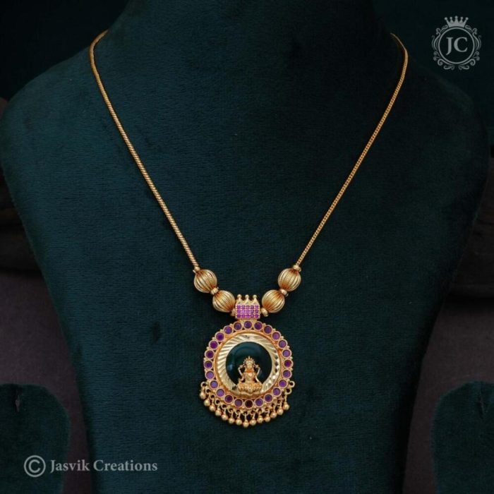 441 Microplated Pallak Lashmi Necklace - JCNL441 - 599