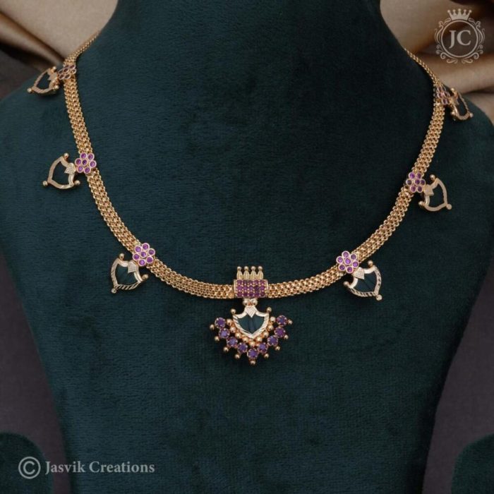 464 Palak-Necklace-- JCNL464 -799