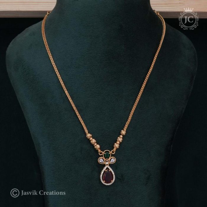 475 Micro Plated simple Necklace - JCNL475 - 450 (4)