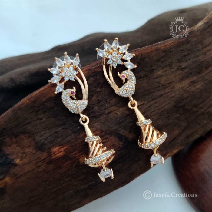 48 Rose Gold Ear Ring – JCRG048 170 Rs
