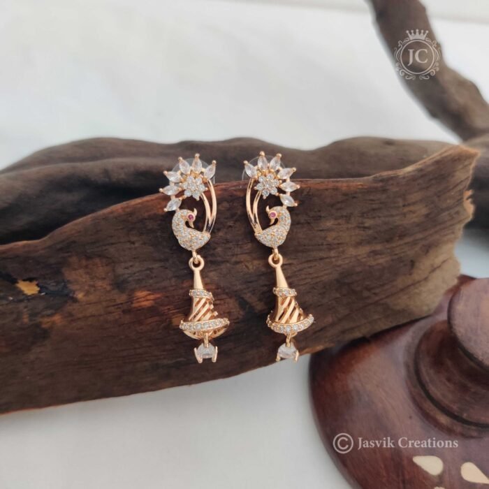 48 Rose Gold Ear Ring – JCRG048 (2)