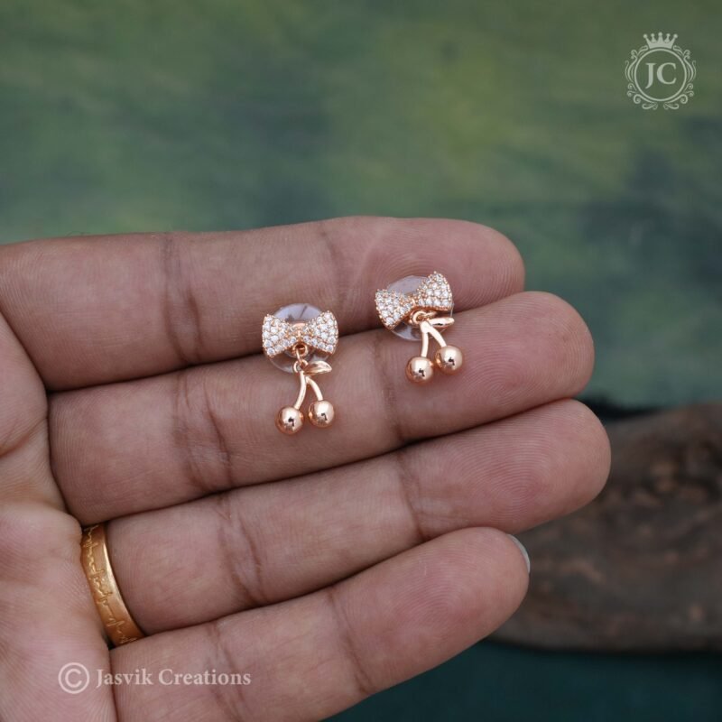 Rose Gold Ear Ring - JCRG058 - Image 2
