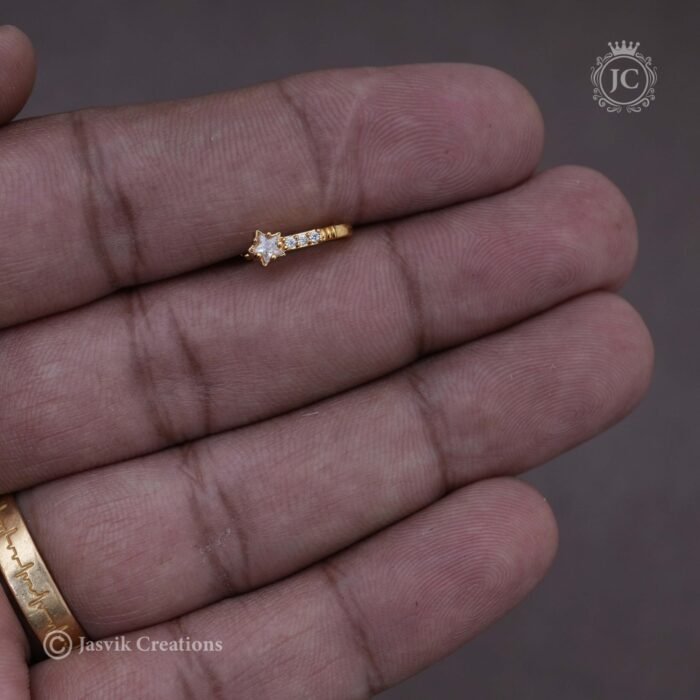 6 AD Star Pattern Nose Pin - 70 -JCNP006 (3)