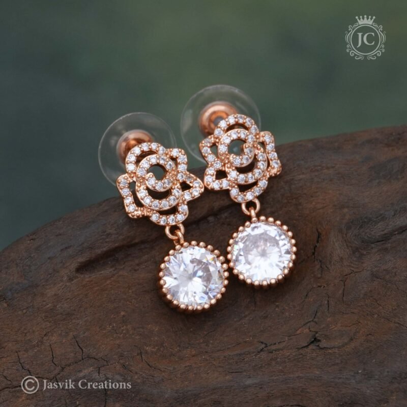 Rose Gold Ear Rings - JCRG060