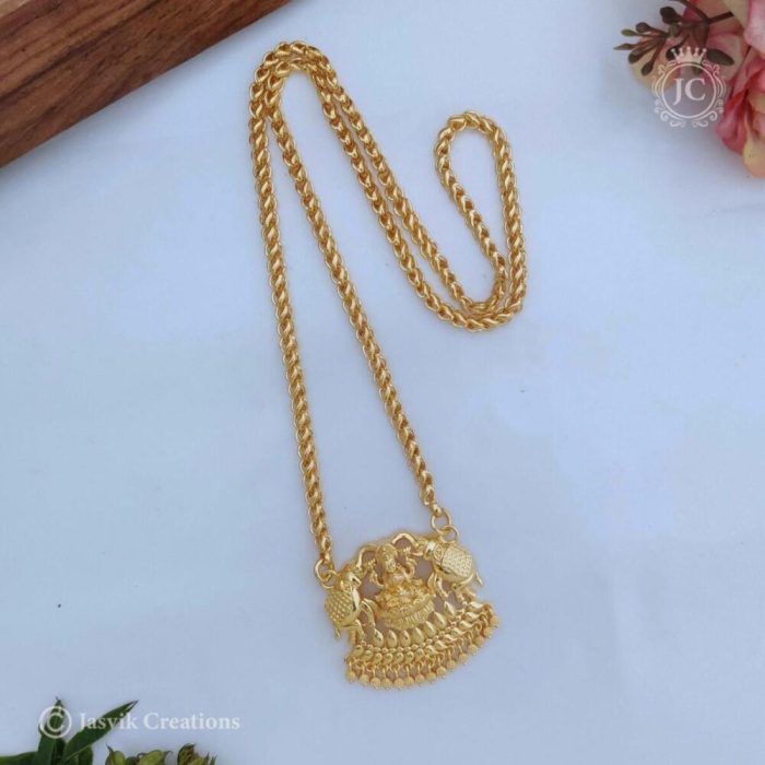 620rs micorplated Traditional lakshmi dollar chian - Jcch331 620rs micorplated Traditional lakshmi dollar chian - Jcch331