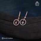 67 Rose Gold Hanging Ear Ring- JCRG067 130 (2)