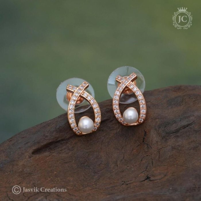 68 Rose Gold Ear Ring -JCRG068 (2)