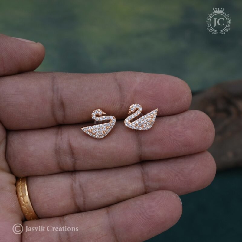 Rose Gold Ear Ring -JCRG072 - Image 2