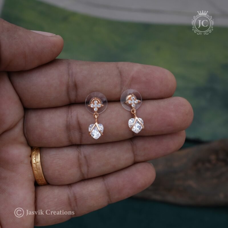 Rose Gold Ear Ring - JCRG073 - Image 2