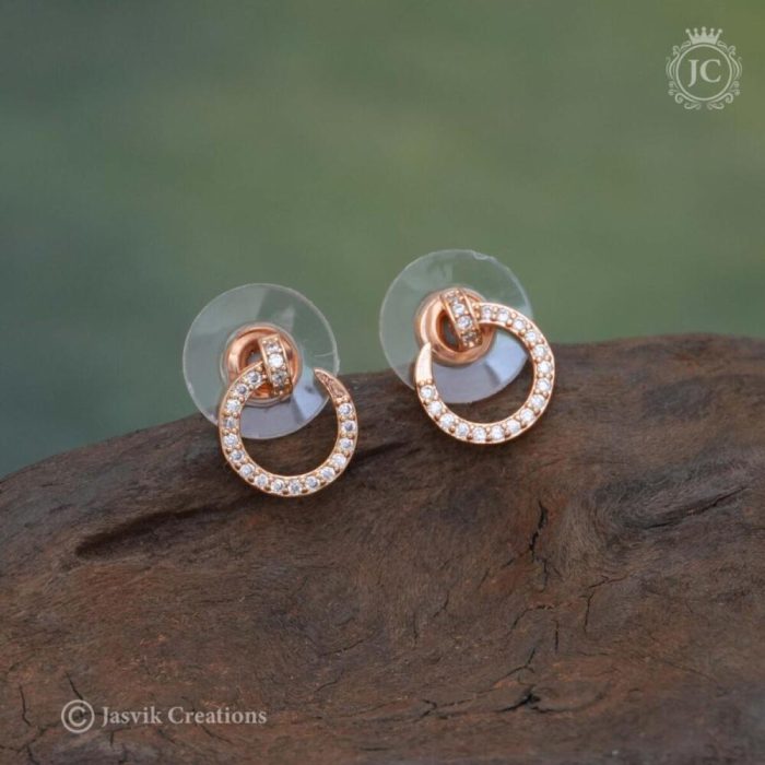 76 Rose Gold Ear Ring -JCRG076 (3)