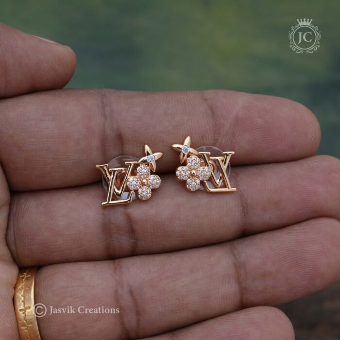78 Rose Gold Ear Rings - JCRG078-140 (3)