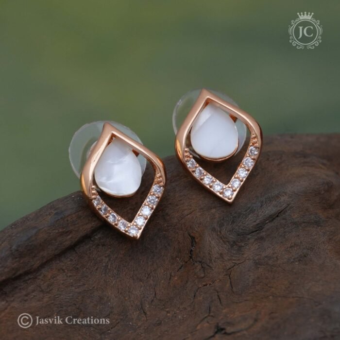 81 Rose Gold Ear Rings - JCRG081 -140 (3)