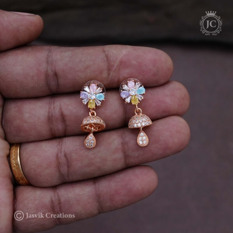 Rose-Gold-Ear-Ring  - JCRG093 - Image 2