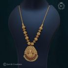 Premium BRass Base Ball Chain with Lakshmi Pendent Mid Haram – JCHM060