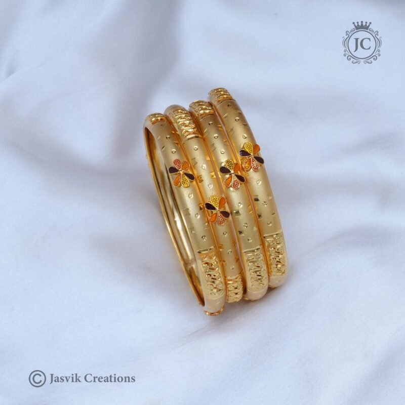 Real Gold Look Forming Bangle -  JCBN172 - Image 2