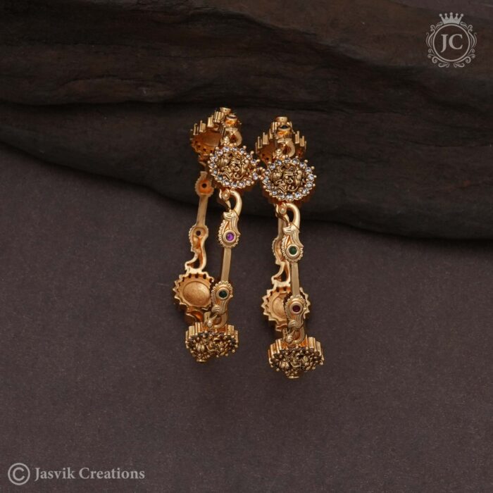 202 PRemium Antique Lakshmi Bangle - JCBN202 - 550 (2)