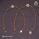 30 Micro-Plated-Flowetr-Anklet-(-Red-Whitw) - JCAT030 -350-(3)