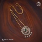 369 Real Diamond Look Antique Dollar with Micro Chain - JCCH369 24 1250 1350 30 (6)
