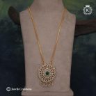 369 Real Diamond Look Antique Dollar with Micro Chain - JCCH369 24 1250 1350 30 (7)