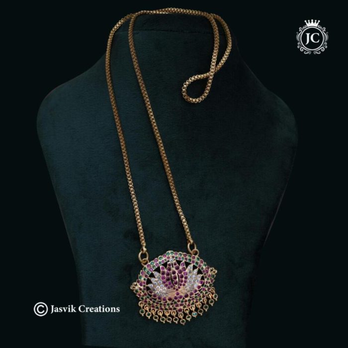 371 Impon-Lotus-Dollar-Micro Gold Chain- JCCH371 -899-24-Inch-999-30-Inch-(4)