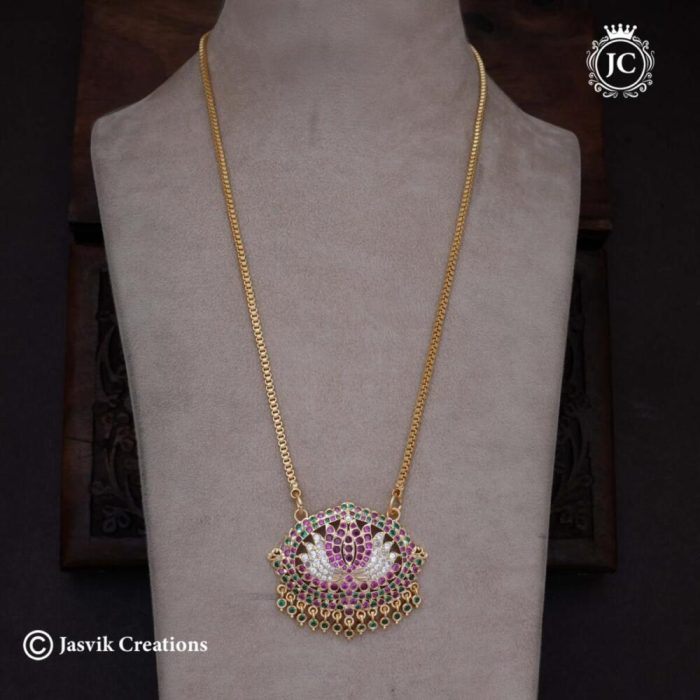 371 Impon-Lotus-Dollar-Micro Gold Chain- JCCH371 -899-24-Inch-999-30-Inch-(5)