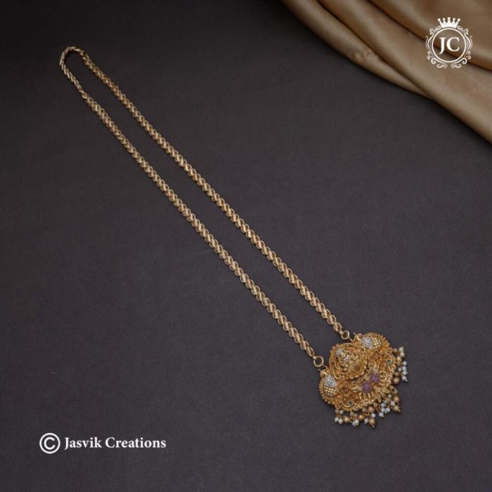 373 Premium Antique Dollar with Micro Gold Chain- JCCH373 - 1199 30 Inch (19)