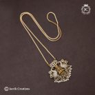 379 Premium Antique Lakshmi Dollar with Micro PPlated Chain JCCH379 -24 1250 (4) 30 1350