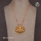 380 Premium Antique Lakshmi Dollar with Micro PPlated Chain- JCCH380 - 24 1250 ..30 1350 .. (4)