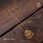 381 Premium Antique Lakshmi Dollar with Micro PPlated Chain- JCCH381 - 24 Only - 24 850 (2)