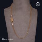 383 Micro Plated Lakshni Mugappu chain (Red White )- JCCH383 - 499 (2)