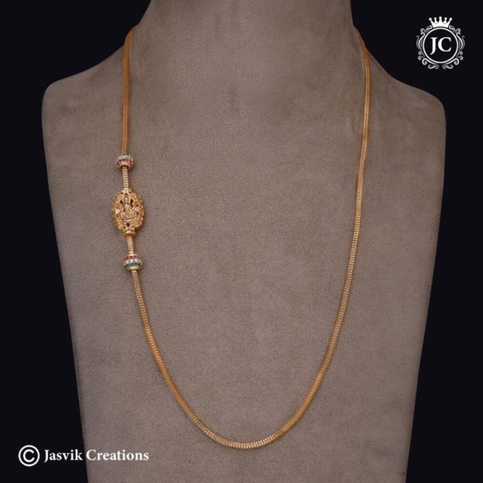 384 Micro Plated Lakshni Mugappu chain- JCCH384 - 499 (3)