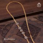 387 Micro Plated Nugappu chain ( White )- JCCH387 - 550 (3)
