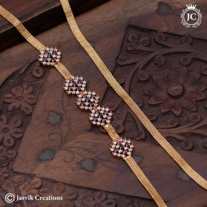 388 Micro Plated Nugappu chain( Multi )- JCCH388 - 550 (5) 388 Micro Plated Nugappu chain( Multi )- JCCH388 - 550 (5)
