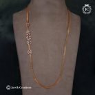 389 Micro Plated Nugappu chain (Red White) - JCCH389 - 550 (3)