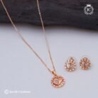 393 Rose Gold Short Chain - JCCH393 -250 (5)