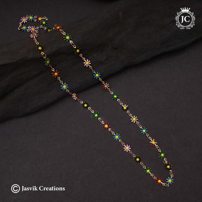 403 24 Inch Enamel Floral Chain (5)- 350 - JCCH403