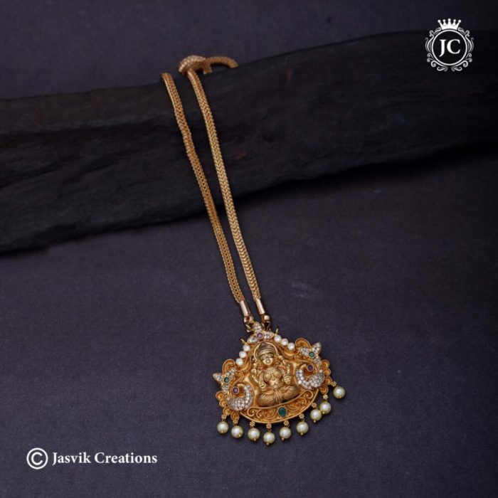 406 Antique Pendent Set with Short Chain -JCCH406 - 850 (3)
