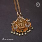 406 Antique Pendent Set with Short Chain -JCCH406 - 850 (4)