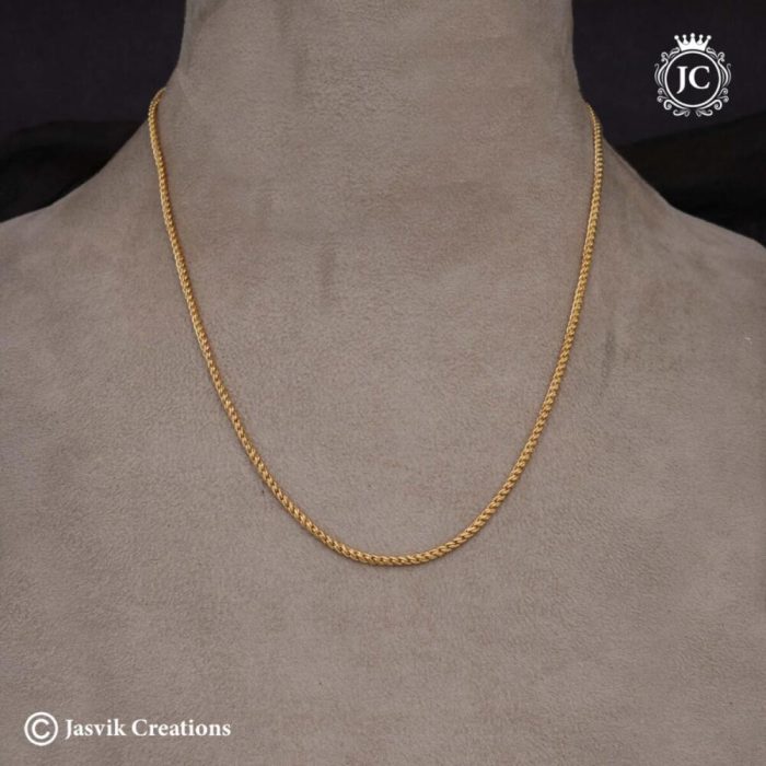 407 Micro Pl;ated Murukku Thin Short Chain - JCCH407