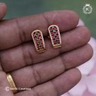 448 Micro-Plated-AD-J-type-Ear-Rings(-Multi-)- JCER448-170 (2)