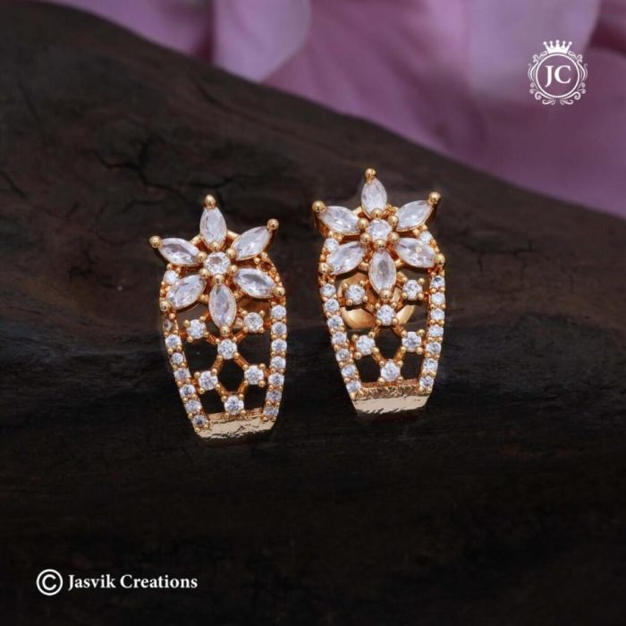 450 Micro-Plated-AD-J-type-Ear-Rings-(-White-)- JCER450 -170 (2)