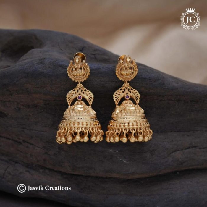 467 Forming Lakshmi Jhumka Medium Size — JCER467 – 699