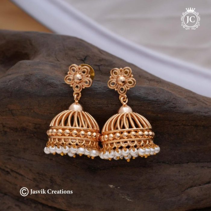474 Microplated-Jhumka-- JCER474 --299-(1)