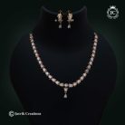 499 Micro Plated white Stone NEcklace – JCNL499-750 (3)